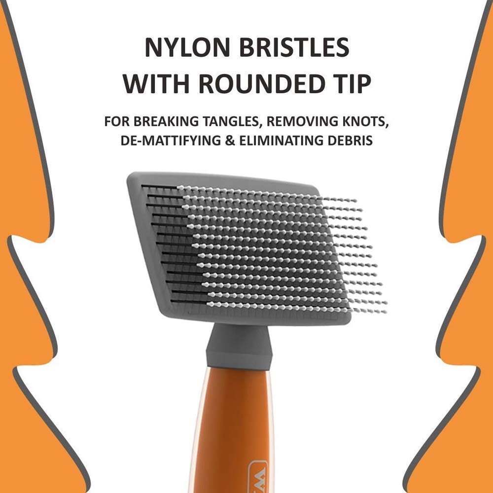 WAHL Large Nylon Slicker Brush, Gray, Large