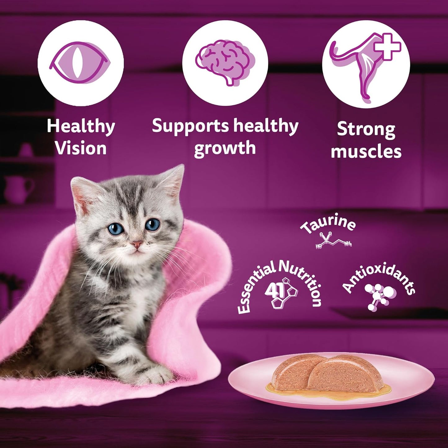 Whiskas Mackeral Flavour Junior Kitten (2-12 Months) Wet Cat Food