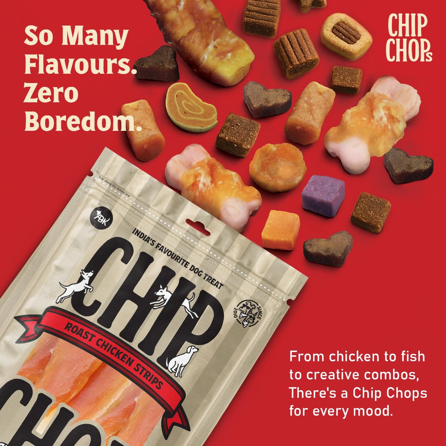 Chip Chops Chicken Strips Dog Snacks