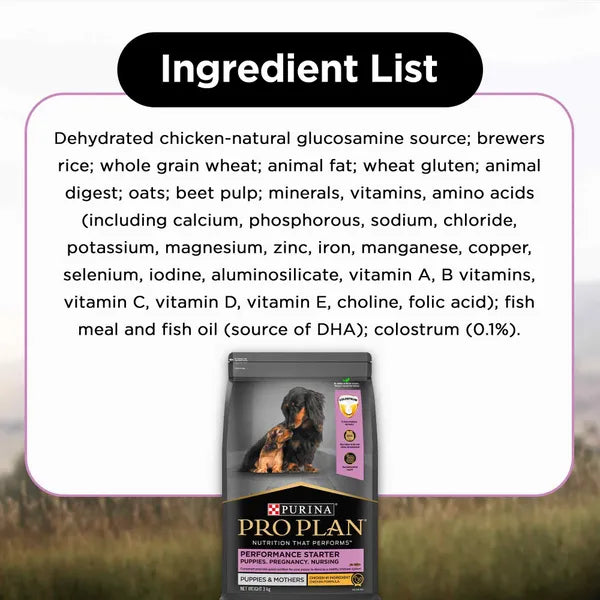 Purina Pro Plan Chicken Mother and Puppy Starter Dog Dry Food (T)