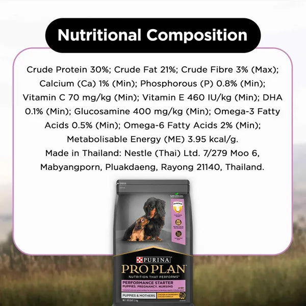 Purina Pro Plan Chicken Mother and Puppy Starter Dog Dry Food (T)