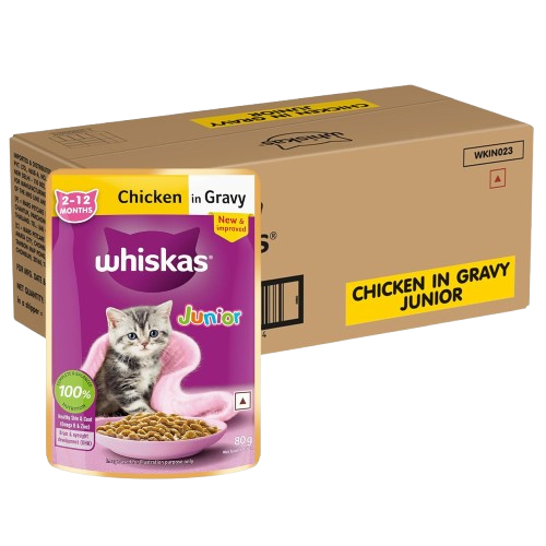 Whiskas Chicken in Gravy Junior Kitten (2-12 Months) Wet Cat Food