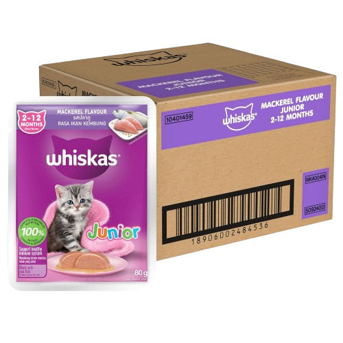 Whiskas Mackeral Flavour Junior Kitten (2-12 Months) Wet Cat Food