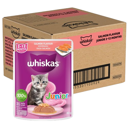 Whiskas Salmon in Jelly Flavour Junior Kitten (2-12 Months) Wet Cat Food