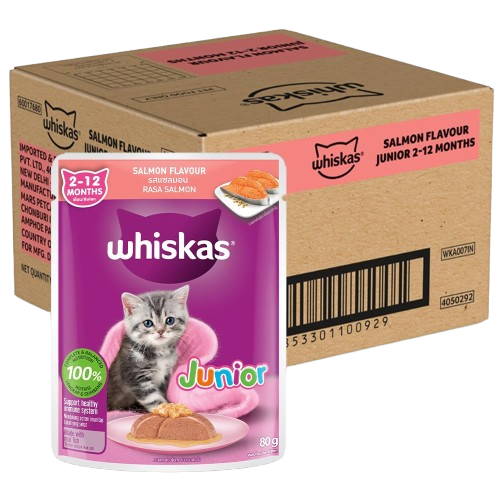 Whiskas Salmon in Jelly Flavour Junior Kitten (2-12 Months) Wet Cat Food