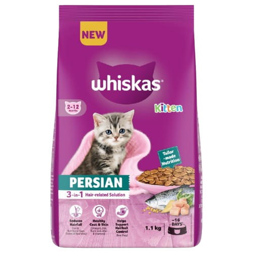 Whiskas Persian Kitten (2-12 Months) Dry Cat Food