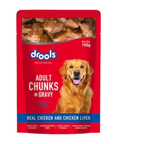 Drools Chicken Liver Chunks in Gravy Adult Dog Wet Food