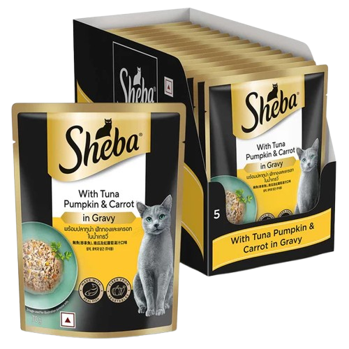 Sheba Tuna Pumpkin & Carrot In Gravy Rich Premium Adult Fine Cat Wet Food