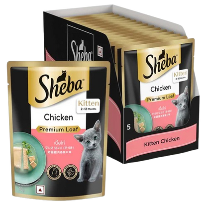 Sheba Chicken Loaf Rich Premium Kitten (2 to 12 Months) Fine Cat Wet Food