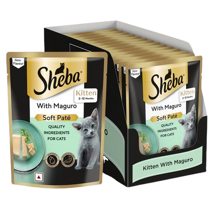 Sheba Maguro Pate Rich Premium Kitten Cat Wet Food
