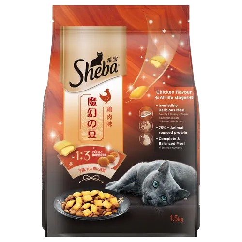 Sheba Chicken Flavour Irresistible All Life Stage Cat Dry Food