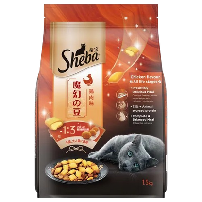Sheba Chicken Flavour Irresistible All Life Stage Cat Dry Food