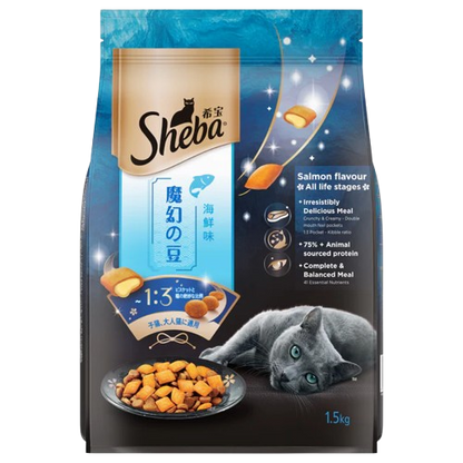 Sheba Salmon Flavour Irresistible All Life Stages Cat Dry Food 1.5kg