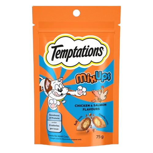 Temptations MixUps Chicken & Salmon Flavour Cat Treats