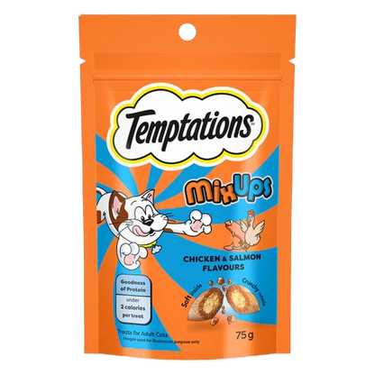Temptations MixUps Chicken & Salmon Flavour Cat Treats