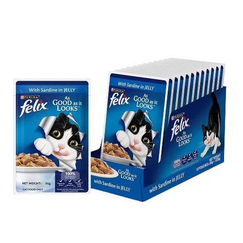 Purina Felix Sardine with Jelly Adult Cat Wet Food