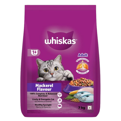 Whiskas Mackerel Flavour Adult (1+ Years) Dry Cat Food
