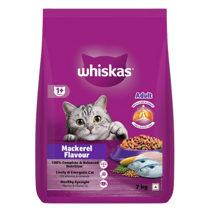 Whiskas Mackerel Flavour Adult (1+ Years) Dry Cat Food