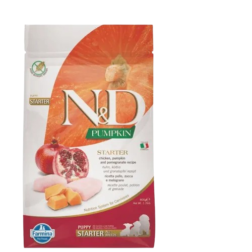 Farmina N&D Pumpkin Chicken, Pumpkin & Pomegranate Starter Puppy Dry Dog Food