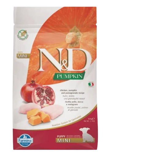 Farmina N&D Pumpkin Chicken & Pomegranate Puppy Mini Dry Dog Food