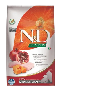 Farmina N&D Pumpkin Chicken & Pomegranate Puppy Medium Maxi Dry Dog Food