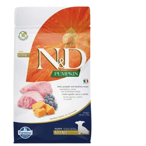Farmina N&D Pumpkin Lamb & Blueberry Puppy Mini Dry Dog Food