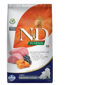 Farmina N&D Pumpkin Lamb & Blueberry Puppy Medium Maxi Dog Dry Food