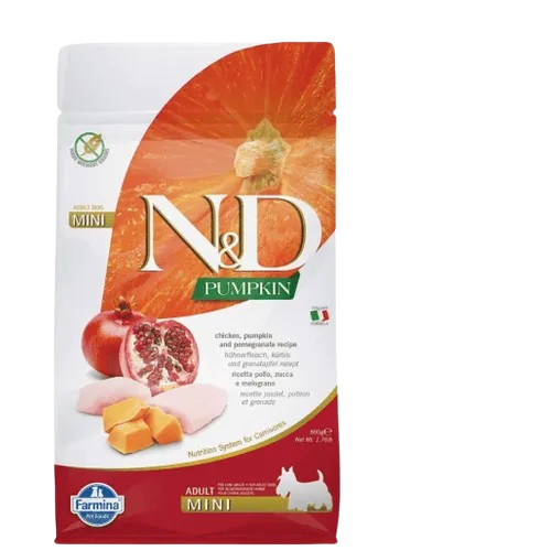 Farmina N&D Pumpkin Chicken & Pomegranate Adult Mini Dry Dog Food