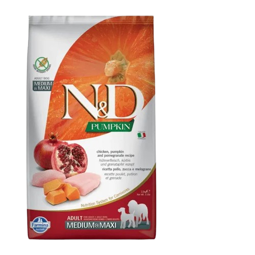 Farmina N&D Pumpkin Chicken & Pomegranate Adult Medium Maxi Dry Dog Food