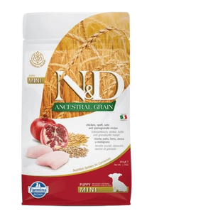 Farmina N&D Ancestral Grain Chicken & Pomegranate Puppy Mini Dry Dog Food