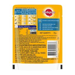 Pedigree Adult Wet Dog Food Chicken Grilled Liver Flavour in Loaf with Vegetables 70 g