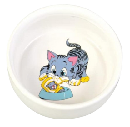 Trixie: - Cat Ceramic Small Bowl - 300ml