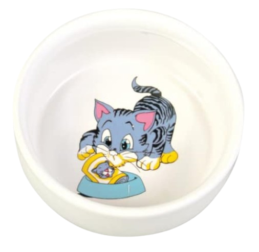 Trixie: - Cat Ceramic Small Bowl - 300ml