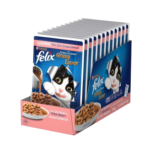Purina Felix Gravy Lover Salmon Chunks Adult Cat Wet Food