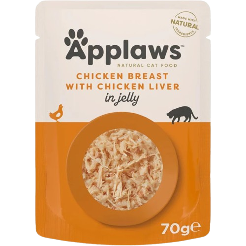 Applaws Cat Wet Food Tender Chicken Breast with Liver in a Tasty Jelly
