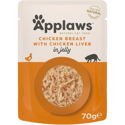 Applaws Cat Wet Food Tender Chicken Breast with Liver in a Tasty Jelly