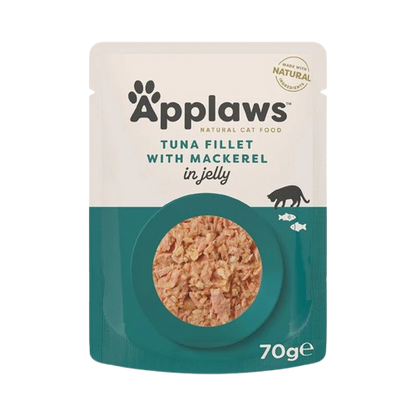 Applaws Cat Wet Food Tuna Whole Meat with Mackerel in Tasty Jelly