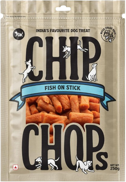 Chip Chops Fish On Stick Dog Snacks 250g