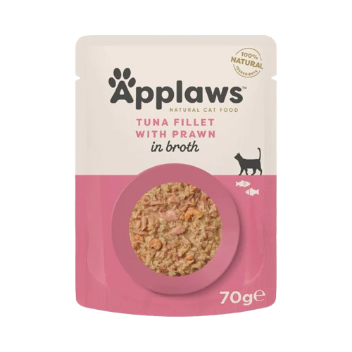 Applaws Cat Wet Food Tuna Fillet with Pacific Prawns in Broth