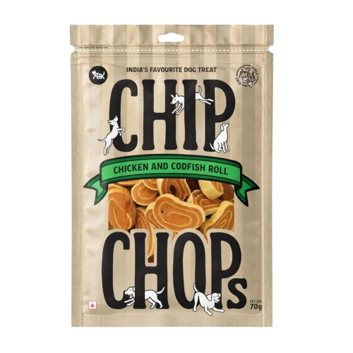 Chip Chops Chicken & Codfish Rolls Dog Treats