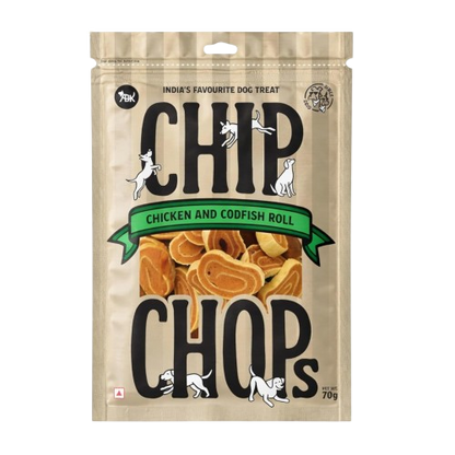 Chip Chops Chicken & Codfish Rolls Dog Treats