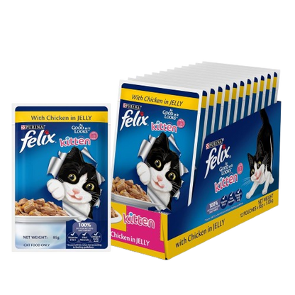 Purina Felix Chicken with Jelly Kitten Cat Wet Food