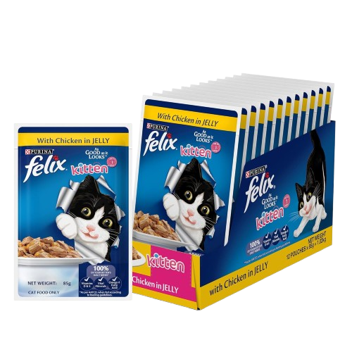Purina Felix Chicken with Jelly Kitten Cat Wet Food