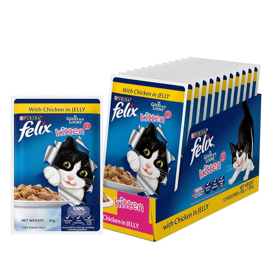 Purina Felix Chicken with Jelly Kitten Cat Wet Food