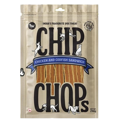 Chip Chops Chicken & Codfish Dog Treat 250g