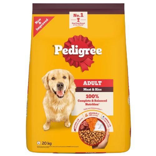 Pedigree Adult Dry Dog Food Meat & Rice