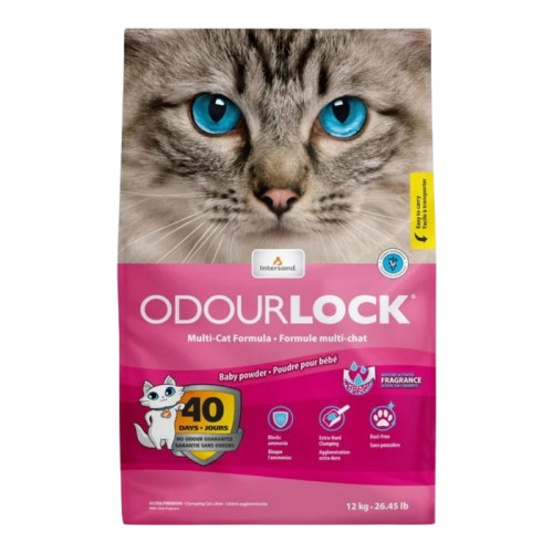 Odourlock Mineral Cat Litter Baby Powder 12kg