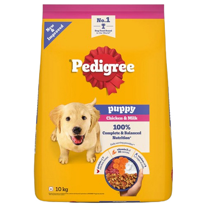 Pedigree Puppy Dry Dog Food  Food Chicken & Milk