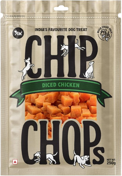 Chip Chops Diced Chicken Dog Treats 250g