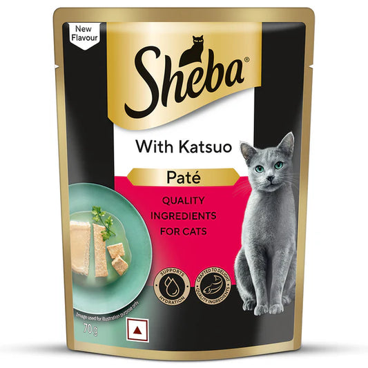 Sheba Katsuo Pate Rich Premium Adult Fine Cat Wet Food